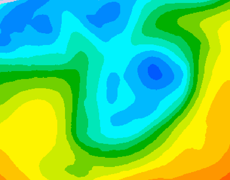 GDPS 500 millibar geopotential height 138 hour forecast chart for Canada based on 2026/04/30 1200Z data