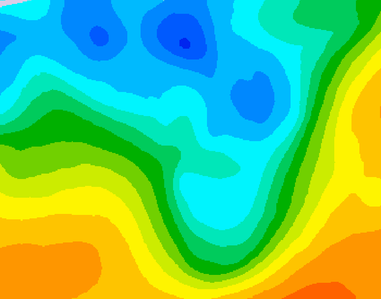 GDPS 500 millibar geopotential height 174 hour forecast chart for Canada based on 2026/04/30 1200Z data