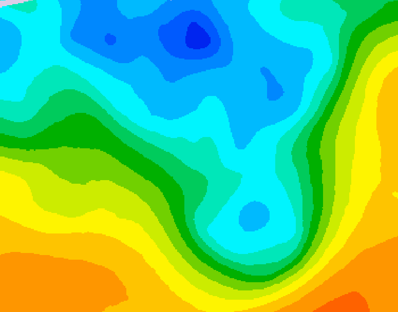 GDPS 500 millibar geopotential height 186 hour forecast chart for Canada based on 2026/04/30 1200Z data