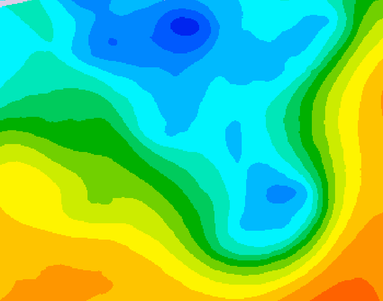 GDPS 500 millibar geopotential height 198 hour forecast chart for Canada based on 2026/04/30 1200Z data