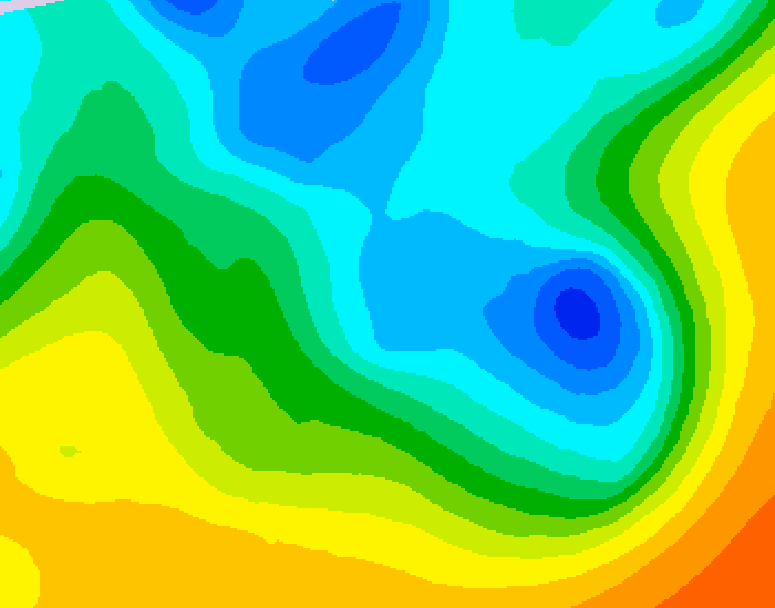 GDPS 500 millibar geopotential height 216 hour forecast chart for Canada based on 2026/04/30 1200Z data