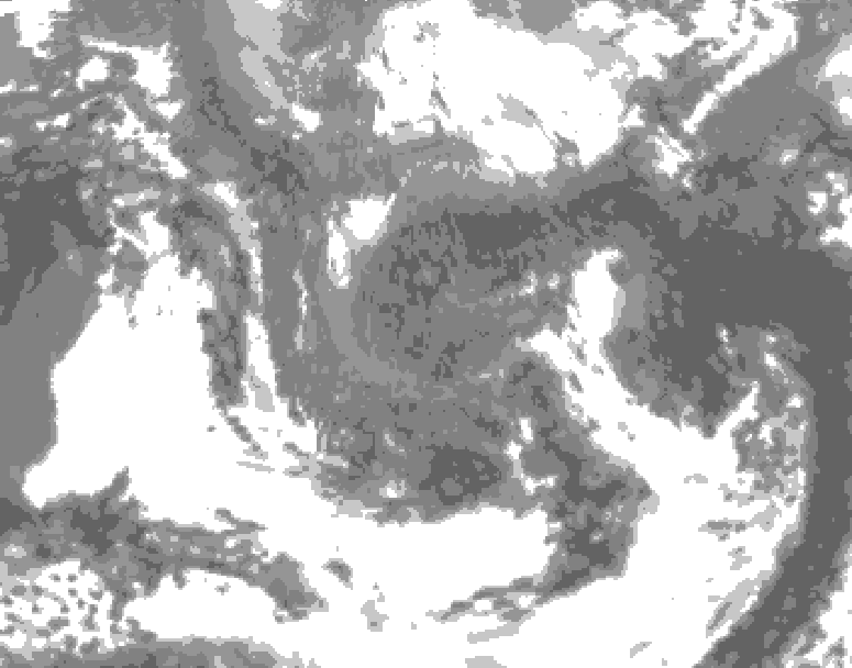 GDPS total cloud 108 hour forecast chart for Canada based on 2026/04/30 0000Z data