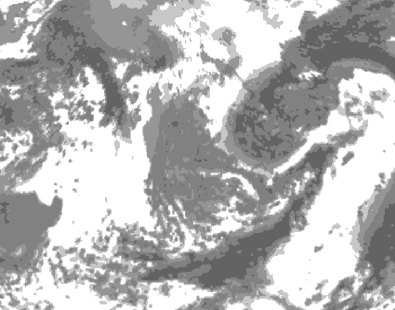 GDPS total cloud 144 hour forecast chart for Canada based on 2026/04/30 0000Z data