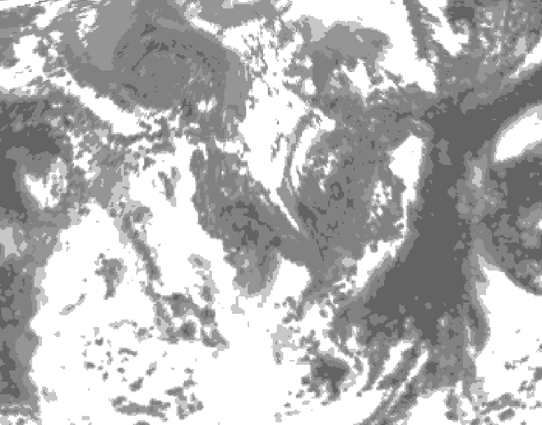 GDPS total cloud 192 hour forecast chart for Canada based on 2026/04/30 0000Z data