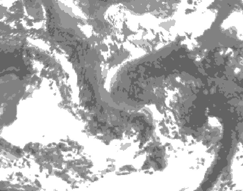 GDPS total cloud 084 hour forecast chart for Canada based on 2026/04/30 1200Z data