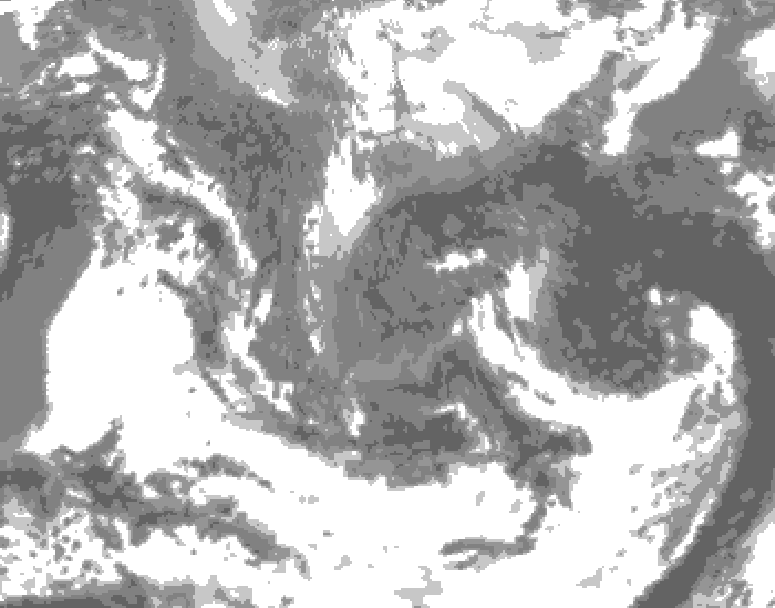 GDPS total cloud 096 hour forecast chart for Canada based on 2026/04/30 1200Z data