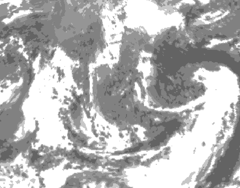 GDPS total cloud 114 hour forecast chart for Canada based on 2026/04/30 1200Z data