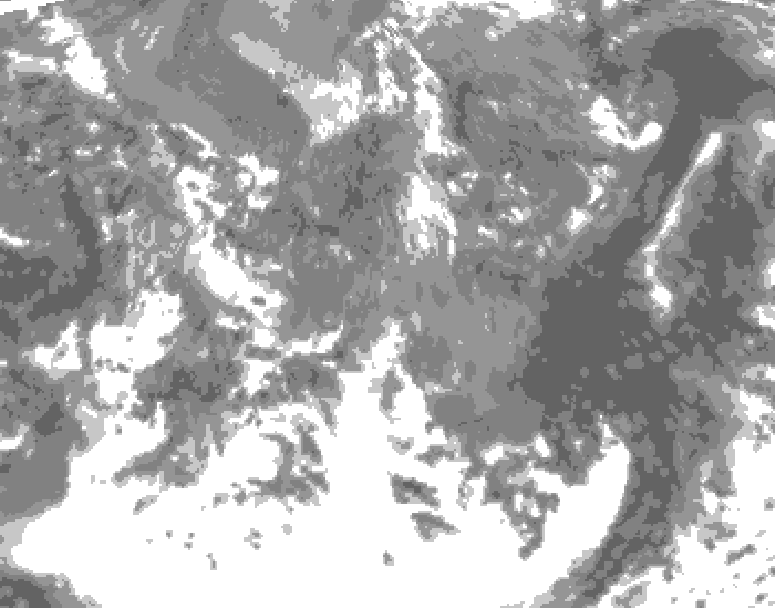 GDPS total cloud 192 hour forecast chart for Canada based on 2026/04/30 1200Z data