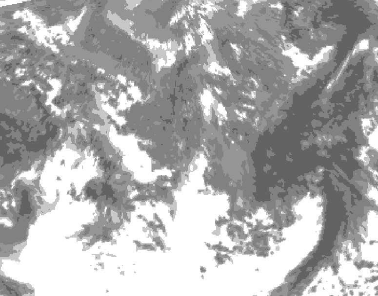 GDPS total cloud 198 hour forecast chart for Canada based on 2026/04/30 1200Z data