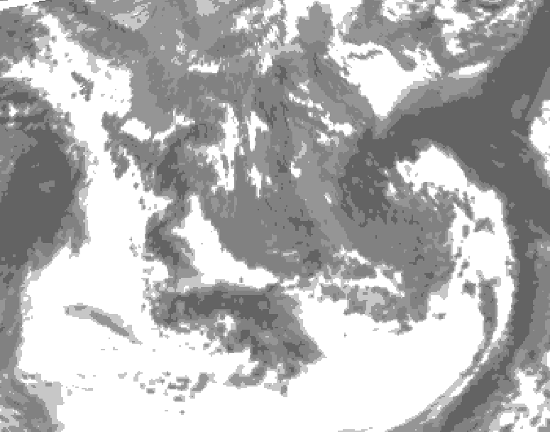 GDPS total cloud 222 hour forecast chart for Canada based on 2026/04/30 1200Z data