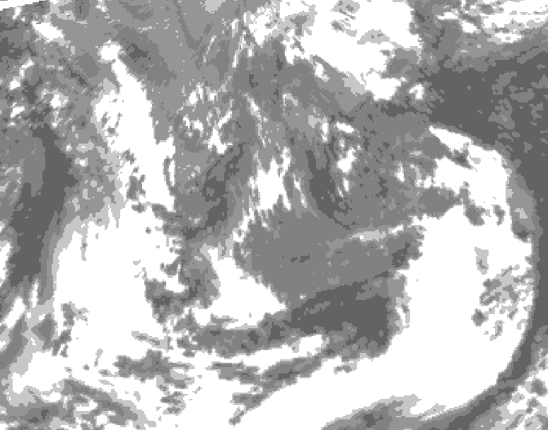 GDPS total cloud 240 hour forecast chart for Canada based on 2026/04/30 1200Z data