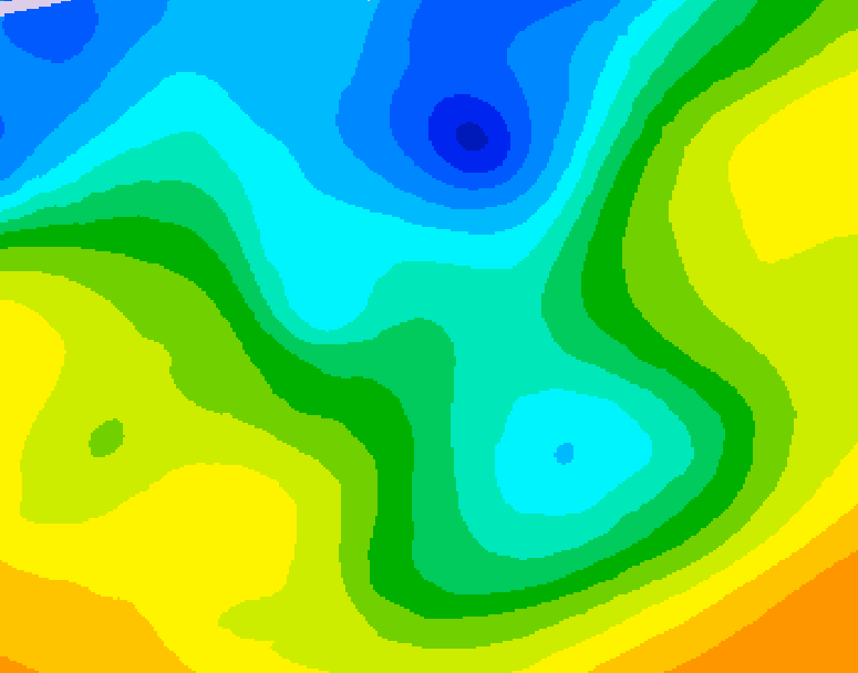 GDPS 500 millibar geopotential height 024 hour forecast chart for Canada based on 2026/05/01 0000Z data