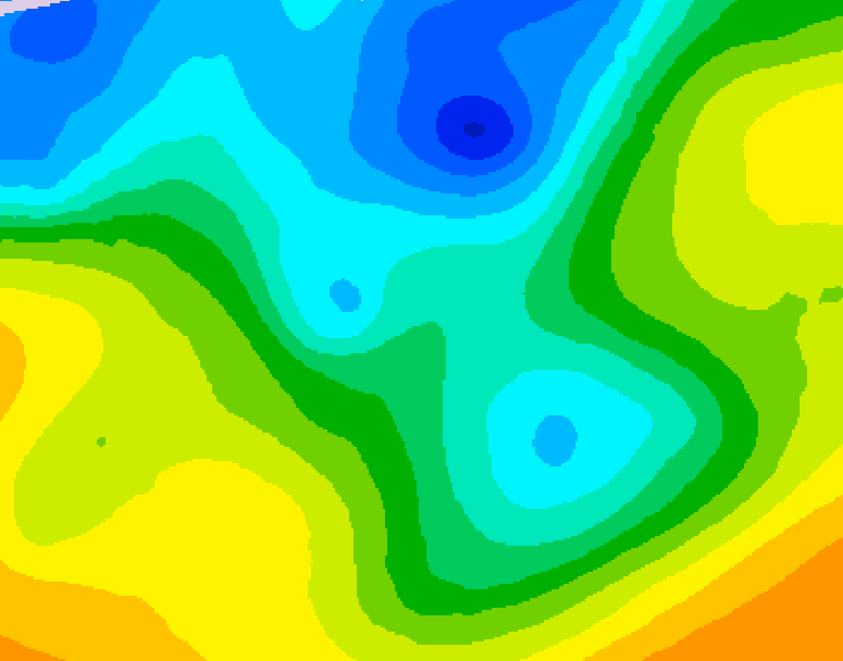 GDPS 500 millibar geopotential height 030 hour forecast chart for Canada based on 2026/05/01 0000Z data