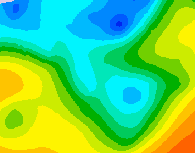GDPS 500 millibar geopotential height 048 hour forecast chart for Canada based on 2026/05/01 0000Z data