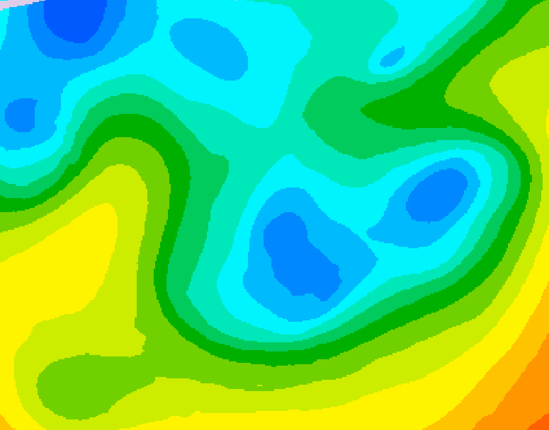 GDPS 500 millibar geopotential height 102 hour forecast chart for Canada based on 2026/05/01 0000Z data