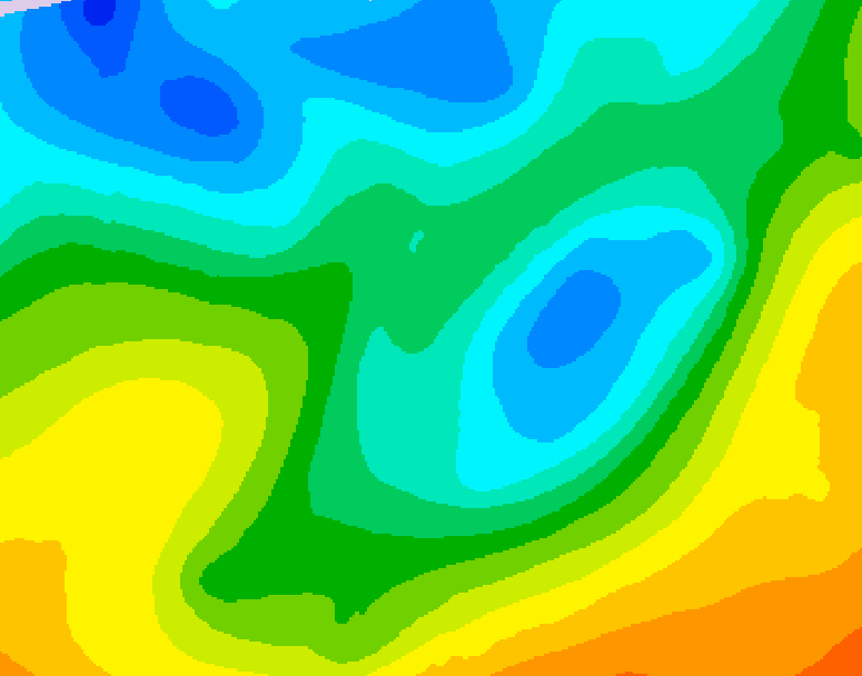 GDPS 500 millibar geopotential height 138 hour forecast chart for Canada based on 2026/05/01 0000Z data