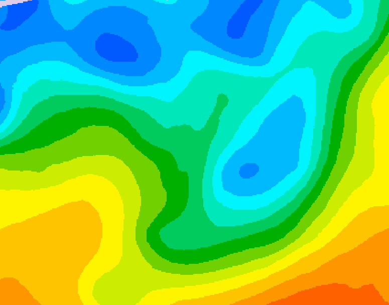 GDPS 500 millibar geopotential height 162 hour forecast chart for Canada based on 2026/05/01 0000Z data