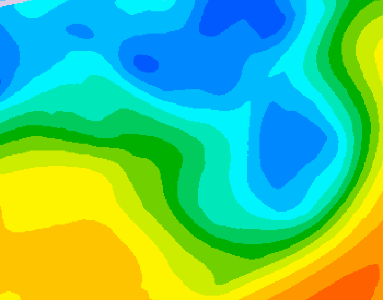 GDPS 500 millibar geopotential height 198 hour forecast chart for Canada based on 2026/05/01 0000Z data