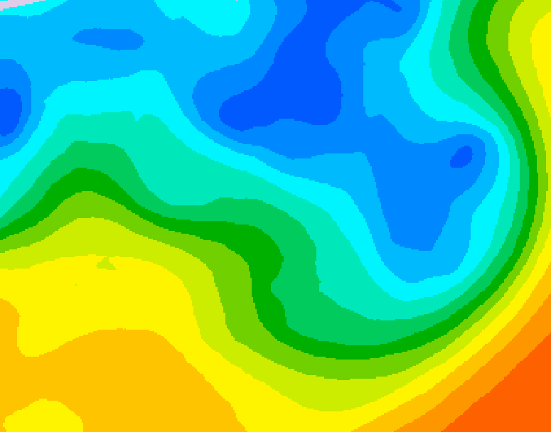 GDPS 500 millibar geopotential height 210 hour forecast chart for Canada based on 2026/05/01 0000Z data
