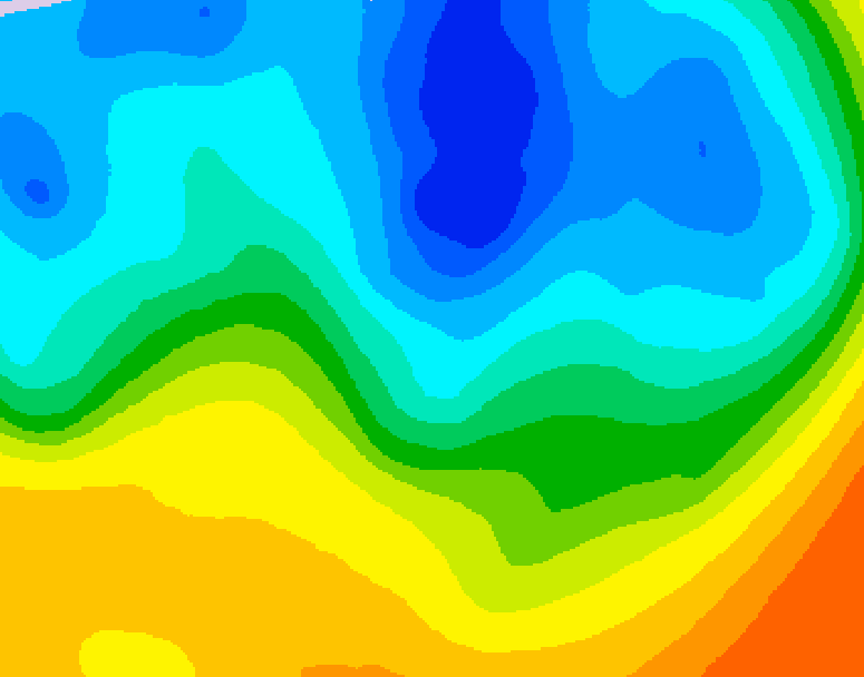 GDPS 500 millibar geopotential height 240 hour forecast chart for Canada based on 2026/05/01 0000Z data