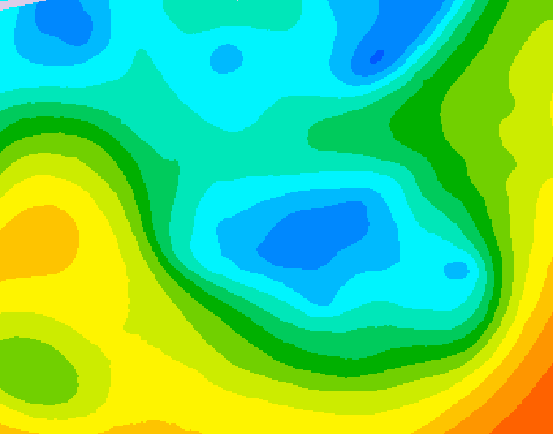 GDPS 500 millibar geopotential height 060 hour forecast chart for Canada based on 2026/05/01 1200Z data