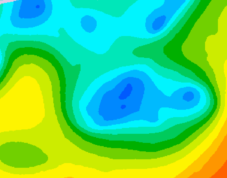 GDPS 500 millibar geopotential height 072 hour forecast chart for Canada based on 2026/05/01 1200Z data