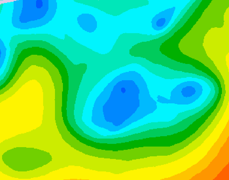 GDPS 500 millibar geopotential height 078 hour forecast chart for Canada based on 2026/05/01 1200Z data
