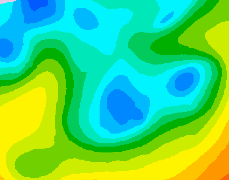 GDPS 500 millibar geopotential height 090 hour forecast chart for Canada based on 2026/05/01 1200Z data