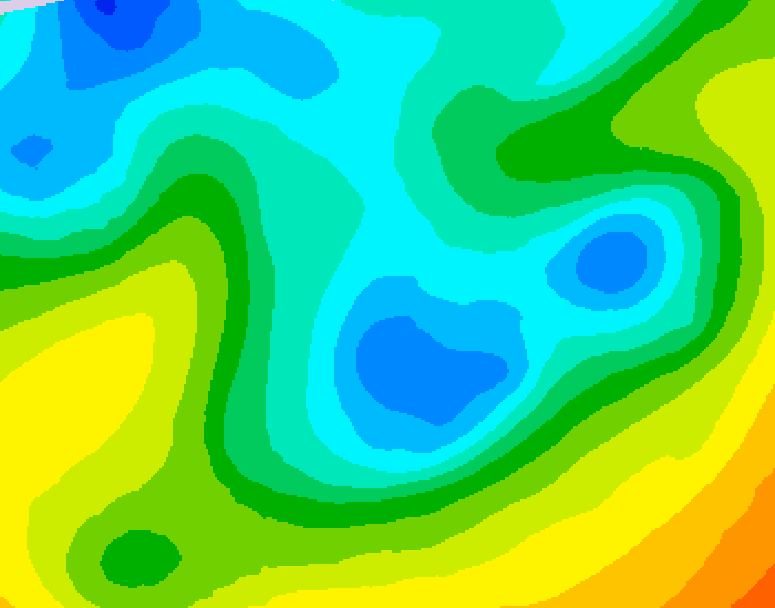 GDPS 500 millibar geopotential height 096 hour forecast chart for Canada based on 2026/05/01 1200Z data