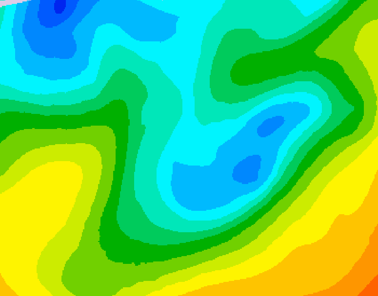 GDPS 500 millibar geopotential height 108 hour forecast chart for Canada based on 2026/05/01 1200Z data