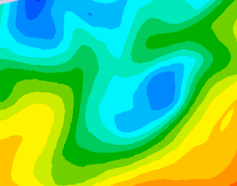 GDPS 500 millibar geopotential height 114 hour forecast chart for Canada based on 2026/05/01 1200Z data
