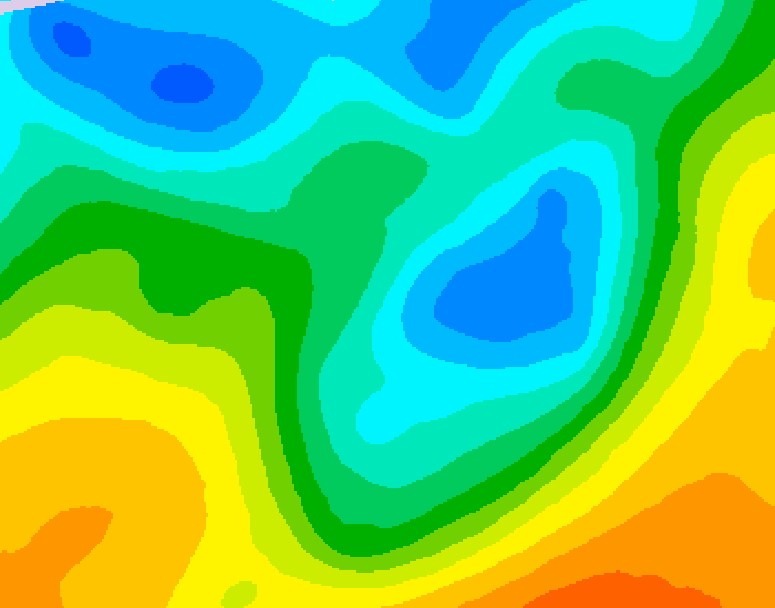 GDPS 500 millibar geopotential height 144 hour forecast chart for Canada based on 2026/05/01 1200Z data