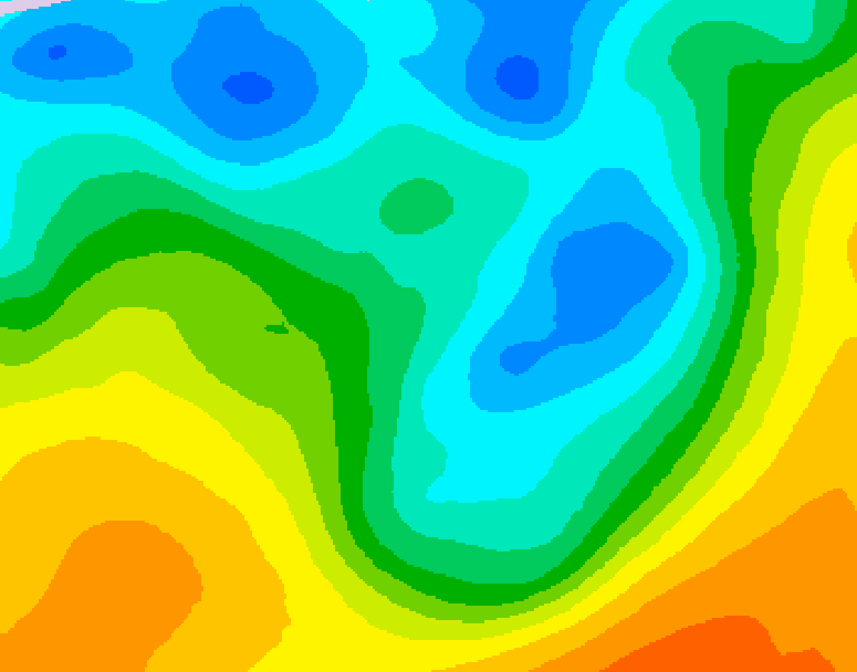 GDPS 500 millibar geopotential height 156 hour forecast chart for Canada based on 2026/05/01 1200Z data