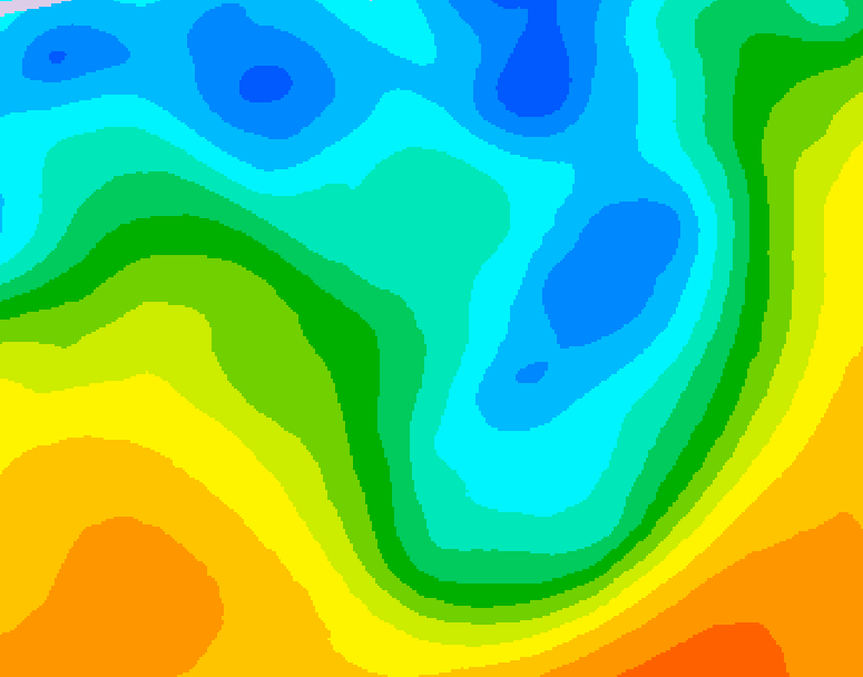 GDPS 500 millibar geopotential height 162 hour forecast chart for Canada based on 2026/05/01 1200Z data