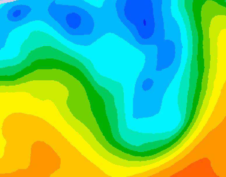 GDPS 500 millibar geopotential height 174 hour forecast chart for Canada based on 2026/05/01 1200Z data