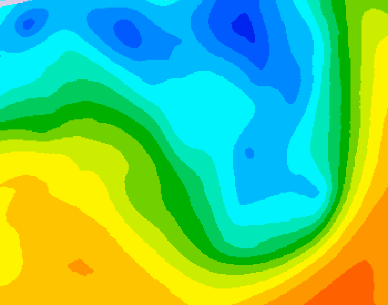 GDPS 500 millibar geopotential height 180 hour forecast chart for Canada based on 2026/05/01 1200Z data