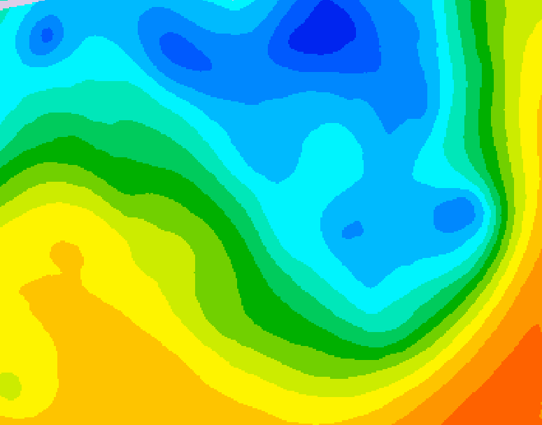 GDPS 500 millibar geopotential height 192 hour forecast chart for Canada based on 2026/05/01 1200Z data