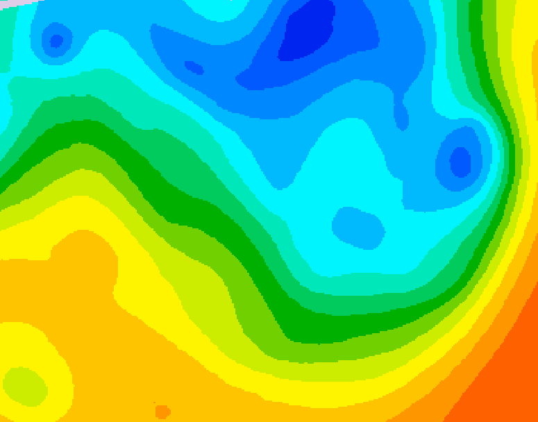 GDPS 500 millibar geopotential height 204 hour forecast chart for Canada based on 2026/05/01 1200Z data
