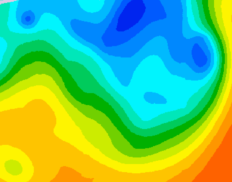 GDPS 500 millibar geopotential height 210 hour forecast chart for Canada based on 2026/05/01 1200Z data