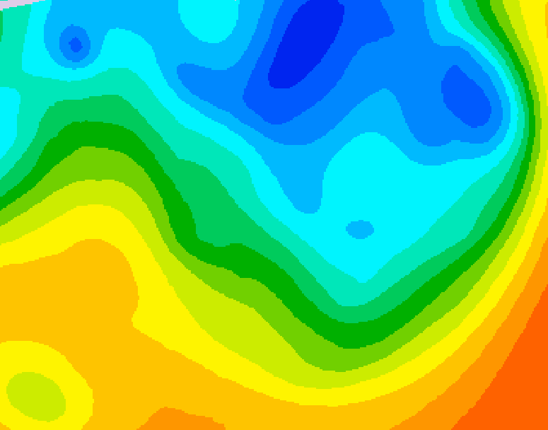 GDPS 500 millibar geopotential height 216 hour forecast chart for Canada based on 2026/05/01 1200Z data