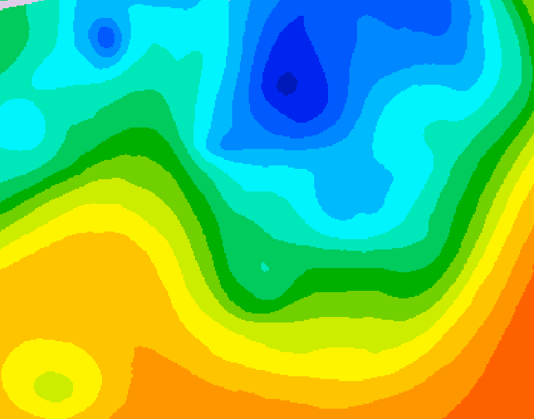 GDPS 500 millibar geopotential height 240 hour forecast chart for Canada based on 2026/05/01 1200Z data