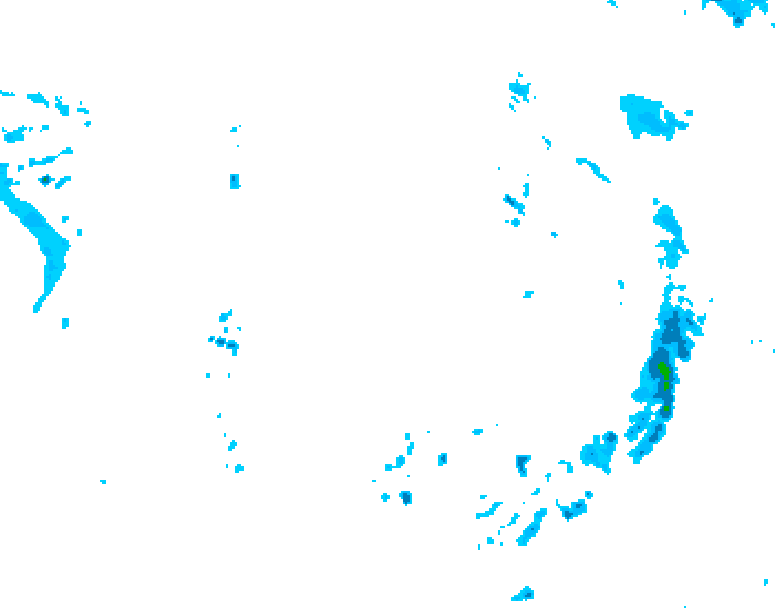GDPS precipitation 156 hour forecast chart for Canada based on 2026/05/01 1200Z data