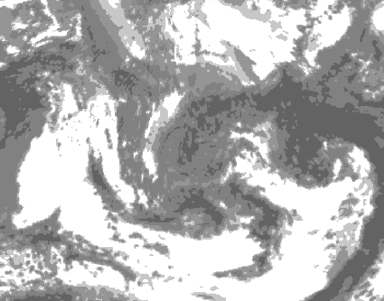 GDPS total cloud 084 hour forecast chart for Canada based on 2026/05/01 0000Z data