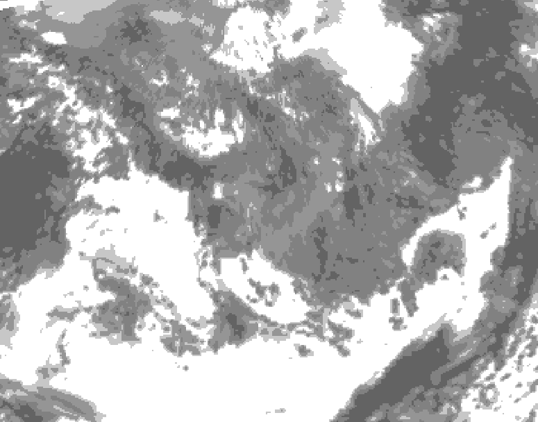 GDPS total cloud 204 hour forecast chart for Canada based on 2026/05/01 0000Z data