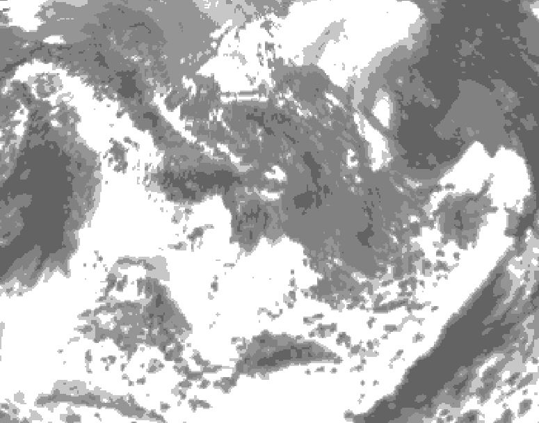 GDPS total cloud 216 hour forecast chart for Canada based on 2026/05/01 0000Z data