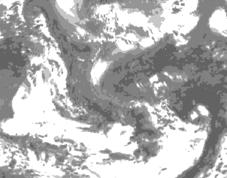 GDPS total cloud 060 hour forecast chart for Canada based on 2026/05/01 1200Z data