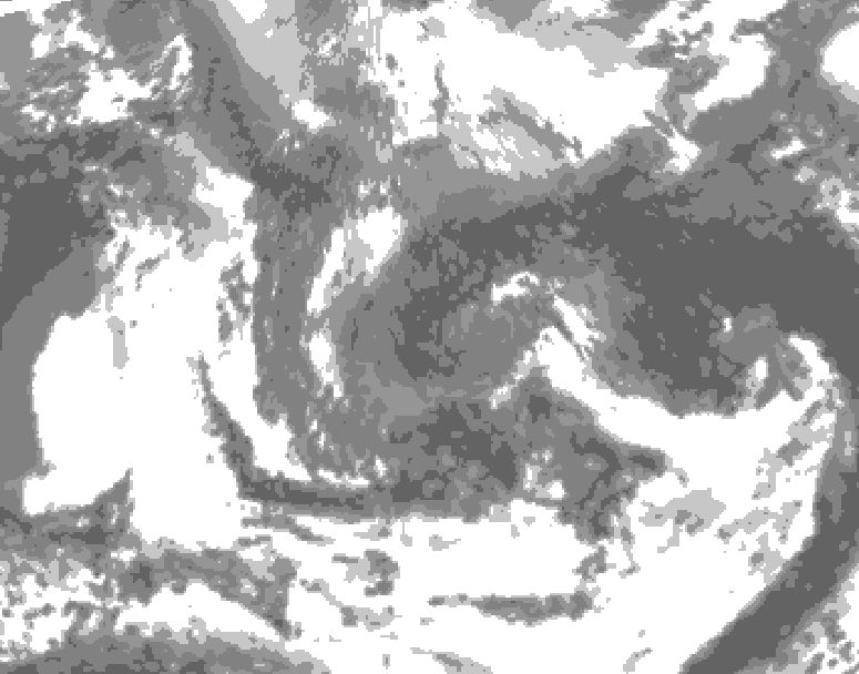 GDPS total cloud 072 hour forecast chart for Canada based on 2026/05/01 1200Z data