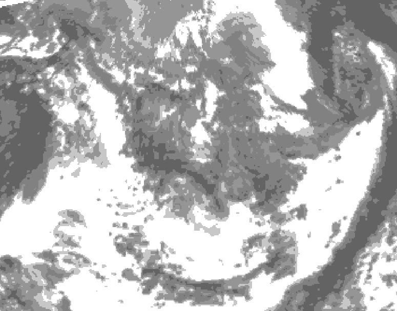 GDPS total cloud 216 hour forecast chart for Canada based on 2026/05/01 1200Z data