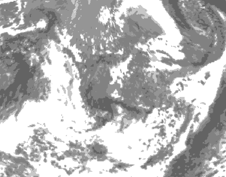 GDPS total cloud 228 hour forecast chart for Canada based on 2026/05/01 1200Z data