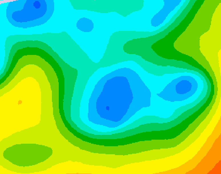 GDPS 500 millibar geopotential height 066 hour forecast chart for Canada based on 2026/05/02 0000Z data
